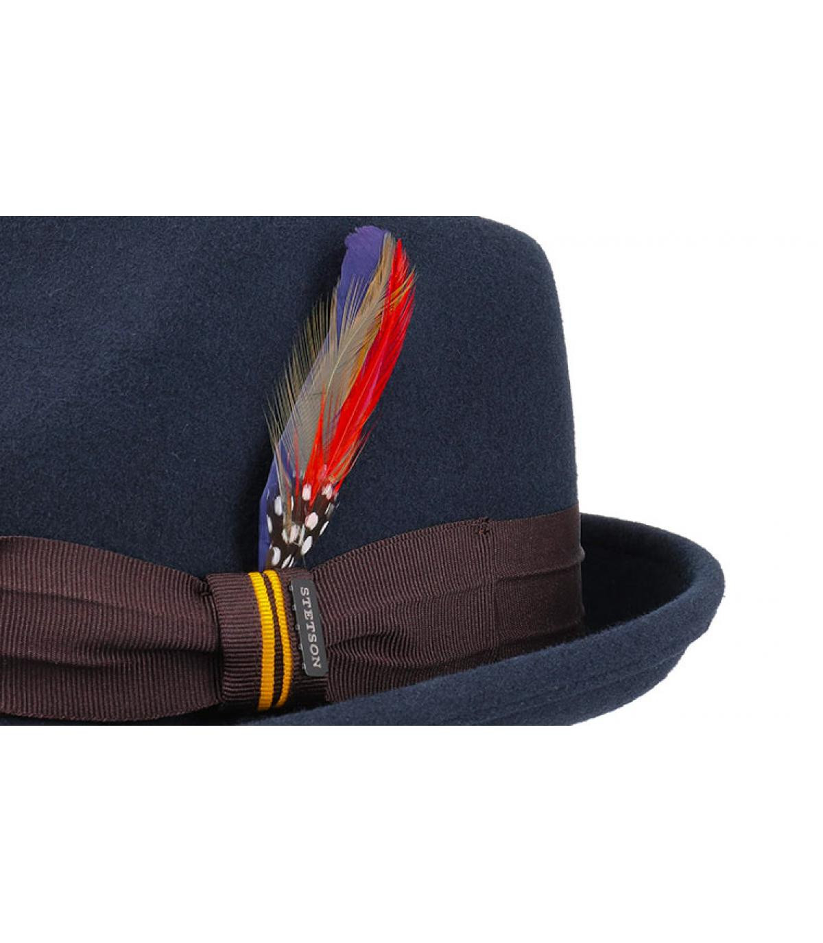 Trilby  marineblau Filz